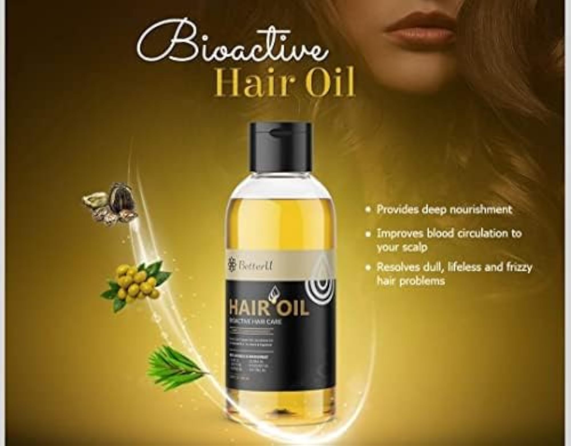 BetterU Bioactive Hair Oil, 100ml
